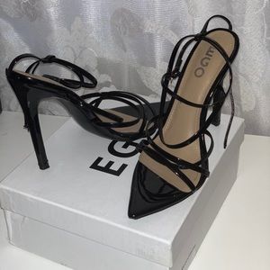 Black strappy heels from Ego official